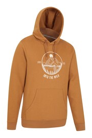 Mountain Warehouse Yellow Into The Wild Mens Hoodie - Image 3 of 6