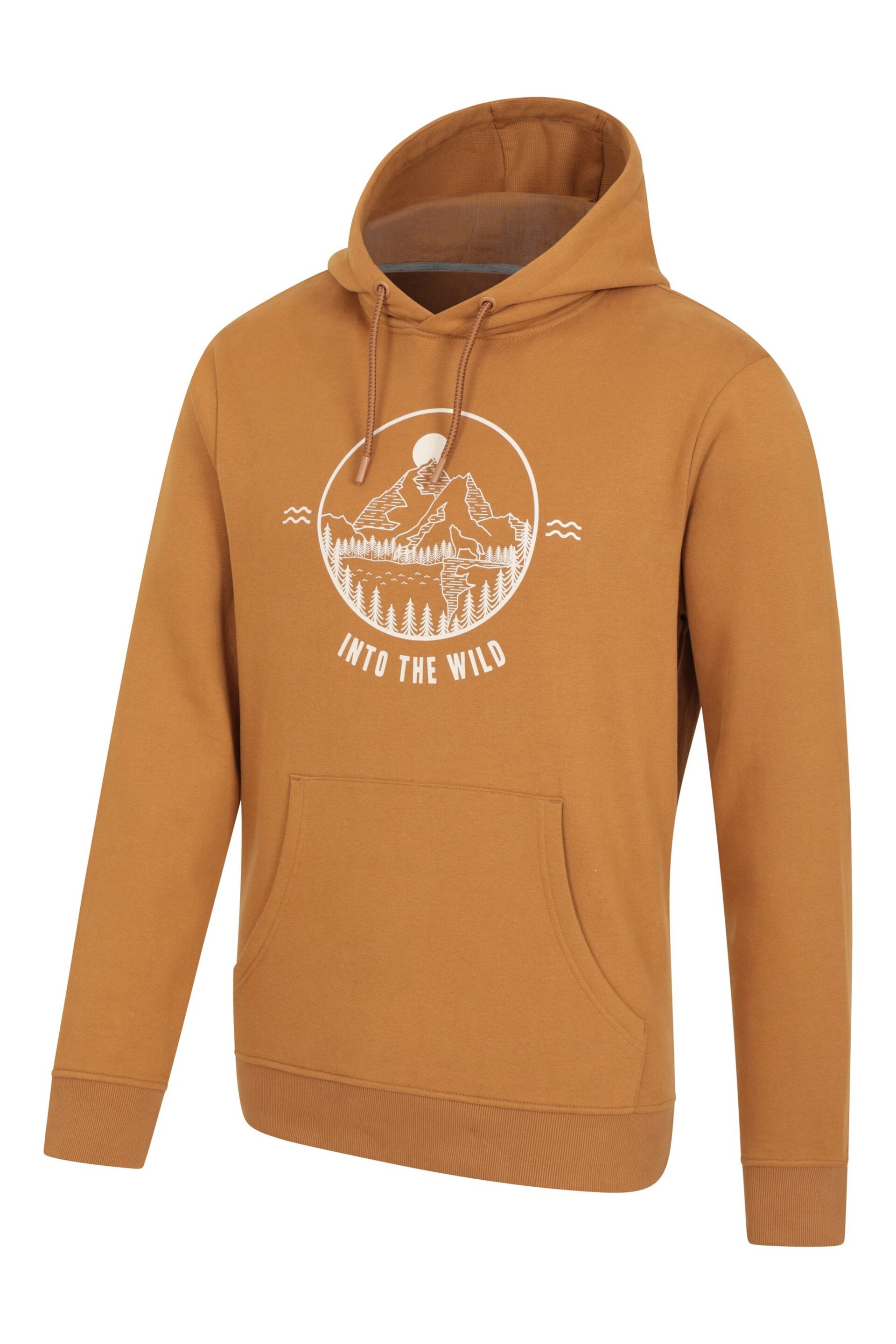 Mountain Warehouse Yellow Into The Wild Mens Hoodie - Image 5 of 6