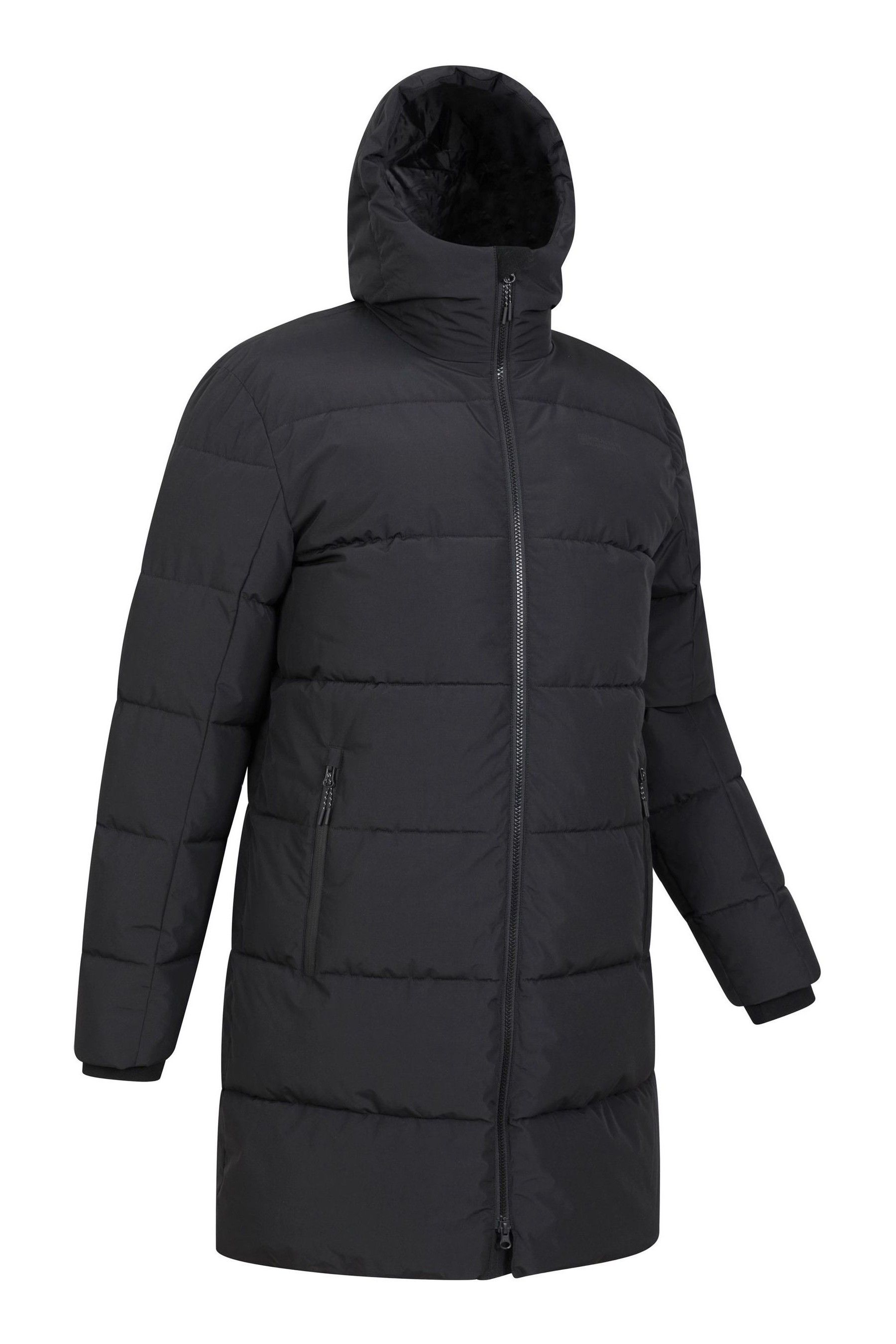 Buy Mountain Warehouse Black Vortex Mens Longline Padded Jacket from Next Ukraine