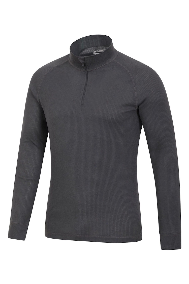 Mountain Warehouse Grey Mens Talus Zip Neck Thermal Top - Image 6 of 6