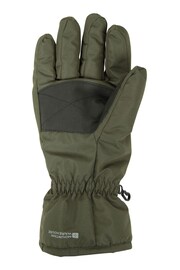 Mountain Warehouse Green Mens Fleece Lined Ski Gloves - Image 4 of 7