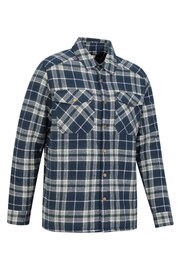 Mountain Warehouse Blue Mens Pinn Borg Lined Flannel Shirt - Image 6 of 8