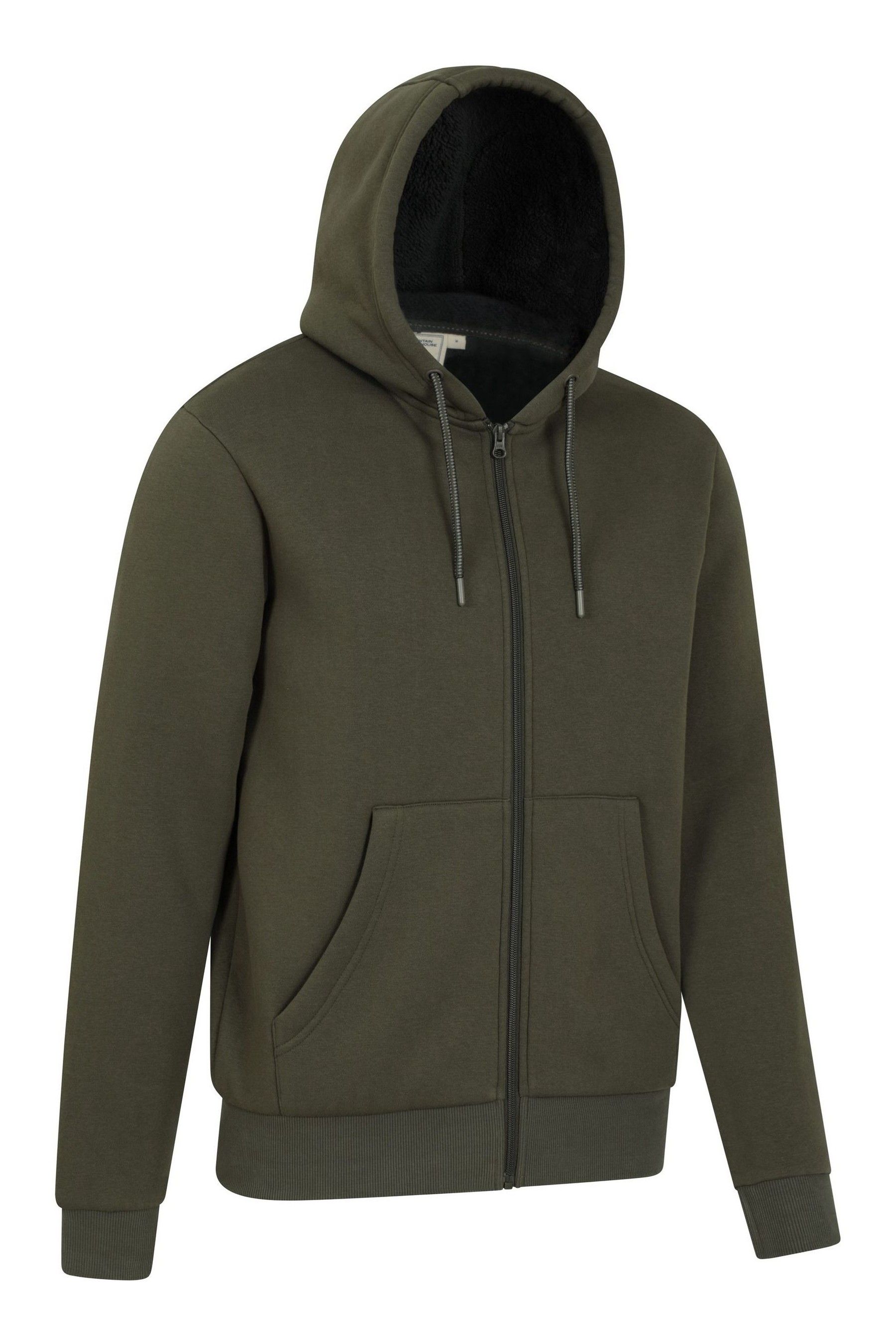 Borg lined hoodie mens hot sale