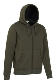 Mountain Warehouse Green Dalton Mens Borg Lined Hoodie - Image 3 of 5