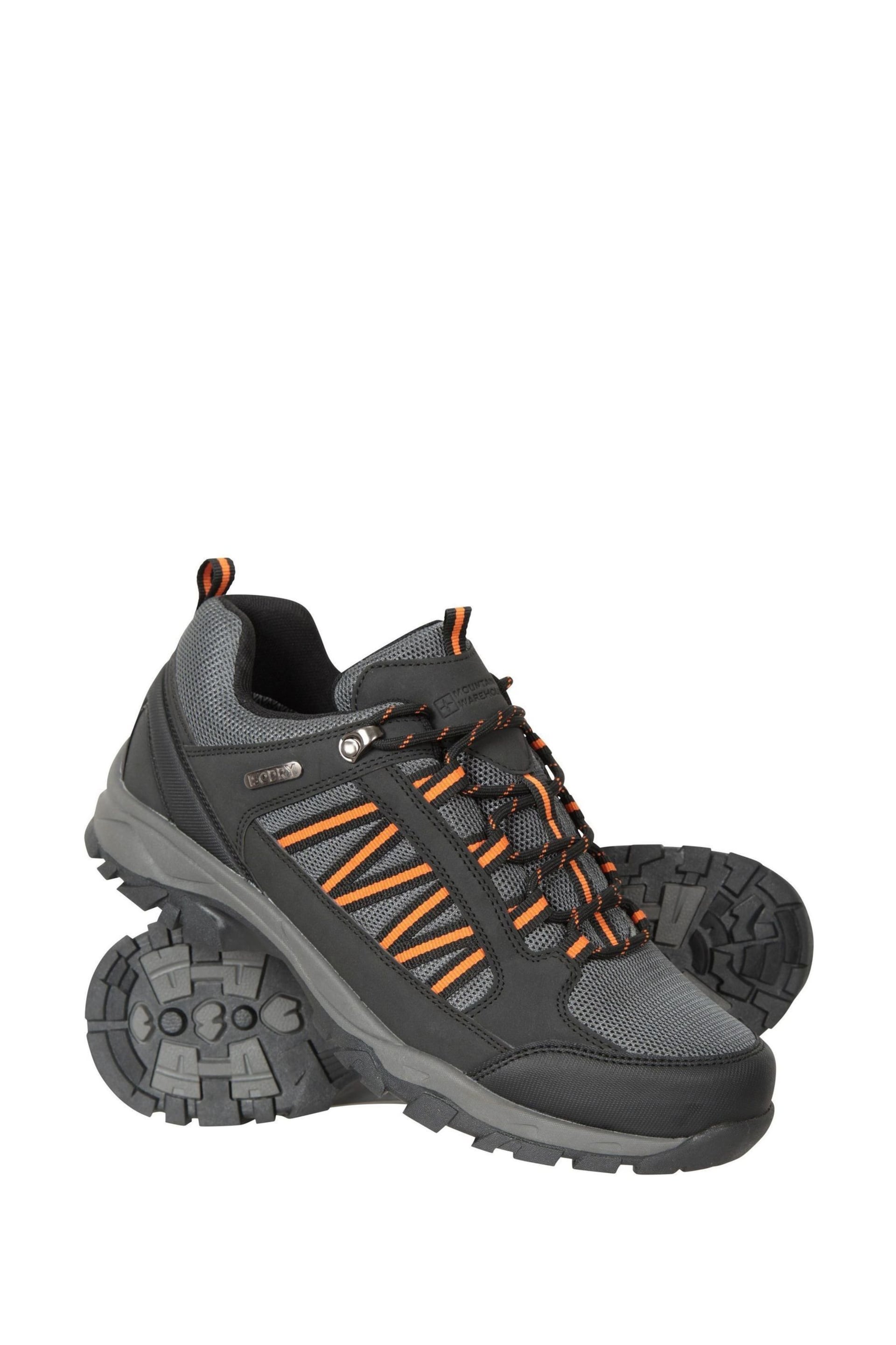 Mountain Warehouse Black Mens Path Waterproof Outdoor Walking Shoes - Image 3 of 6