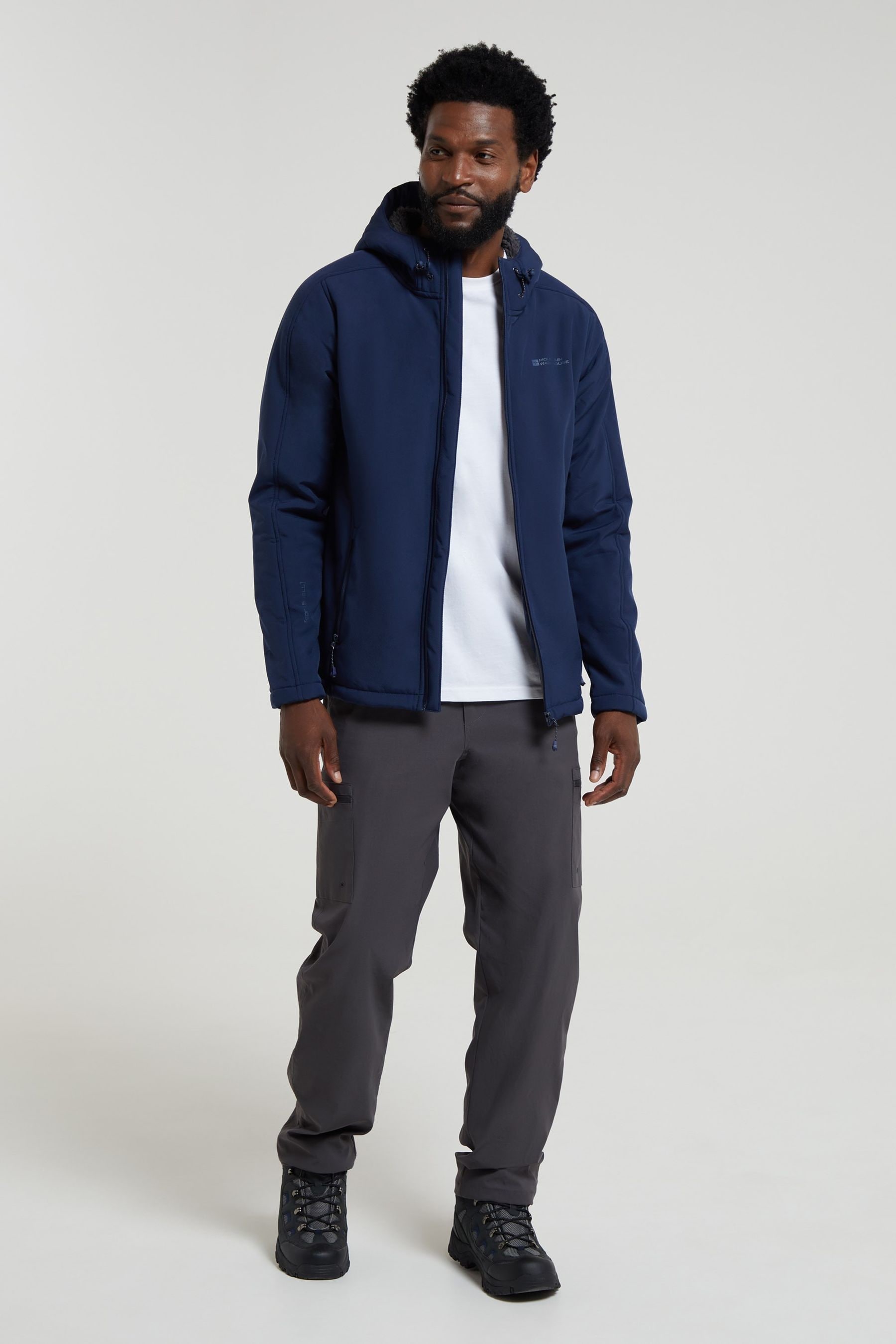 Mens grey softshell jacket online