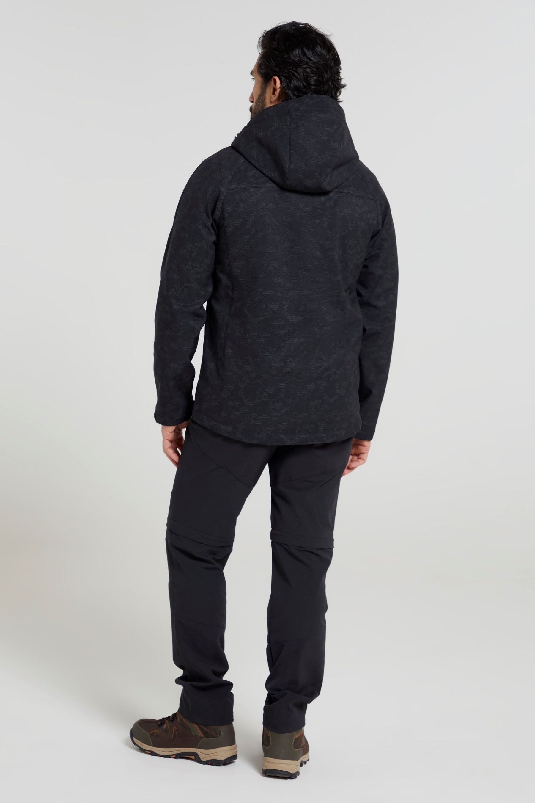 Buy Mountain Warehouse Black Exodus Mens Showerproof Softshell Jacket from Next Oman
