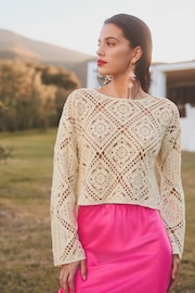 Pink Tailored Satin Midi Skirt - Image 4 of 6