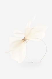 Ivory Wedding Fascinator - Image 3 of 3