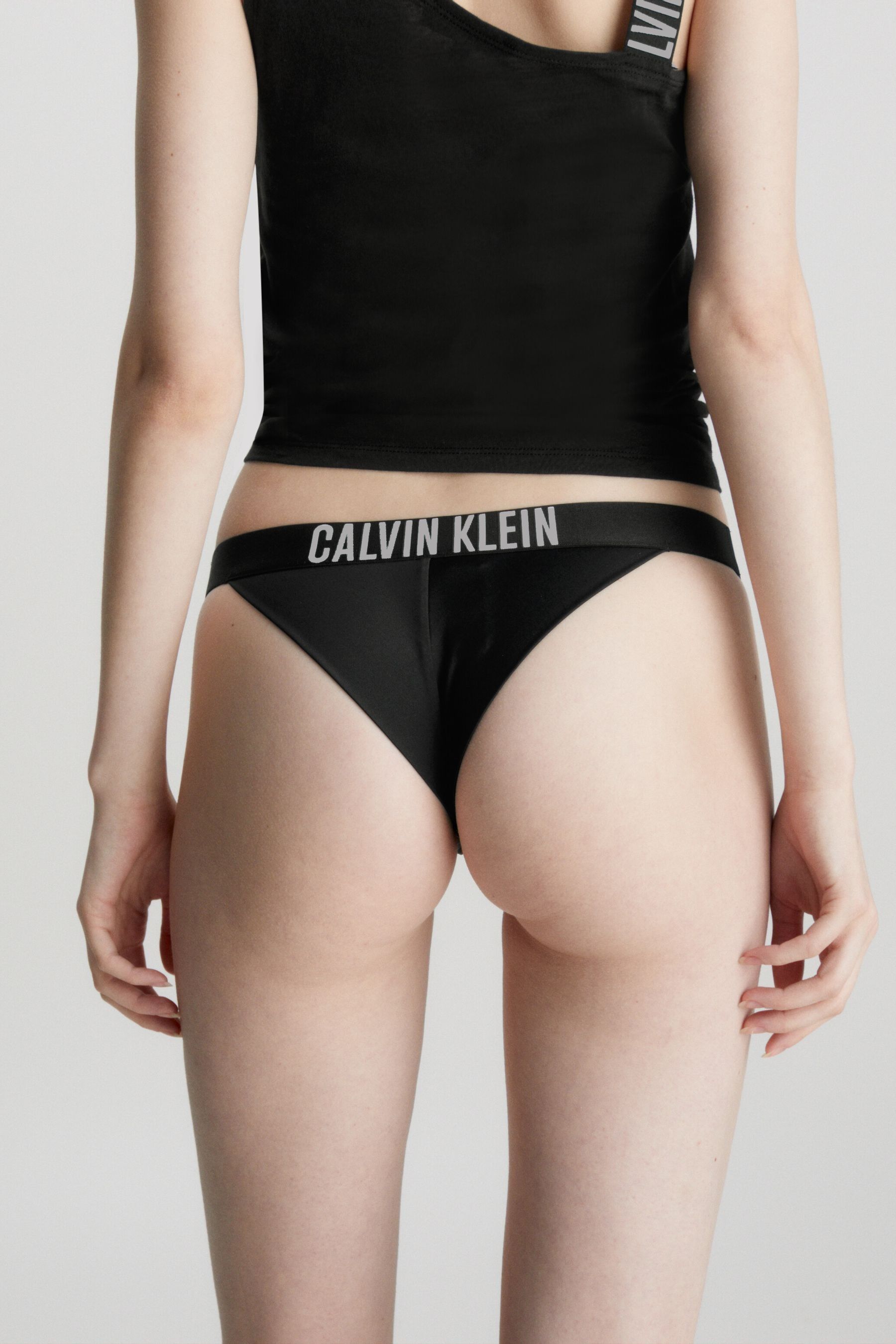 Buy Calvin Klein Black Intense Power Brazilian Bikini Bottom from Next Luxembourg