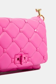 Skinnydip Farah Pink Studded Quilt Chain Shoulder Bag - Image 5 of 5