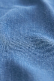 Mid Blue Fuller Bust Button Through Denim Summer Dress - Image 5 of 5