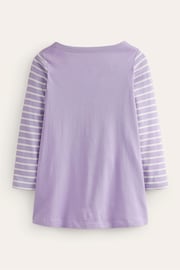 Boden Purple Horse Appliqué Jersey Tunic - Image 2 of 3