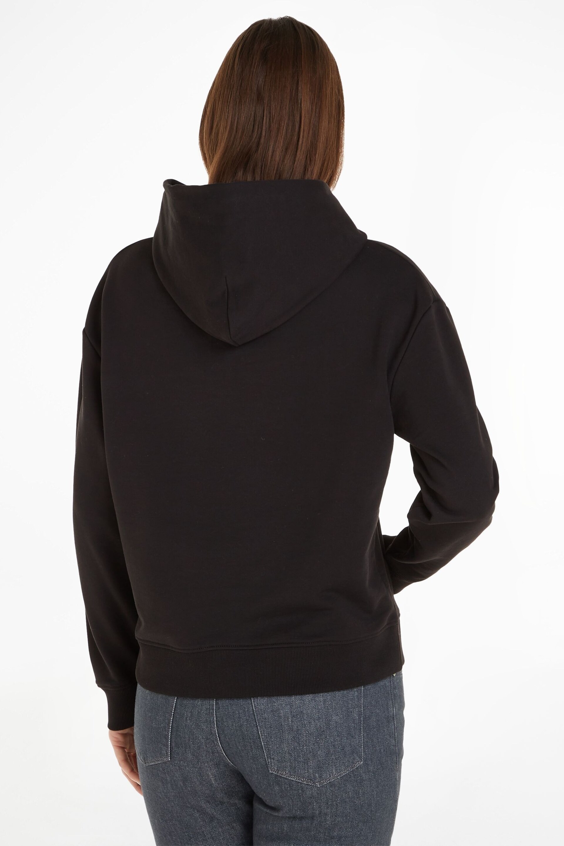 Calvin Klein Black Hero Logo Hoodie - Image 2 of 5