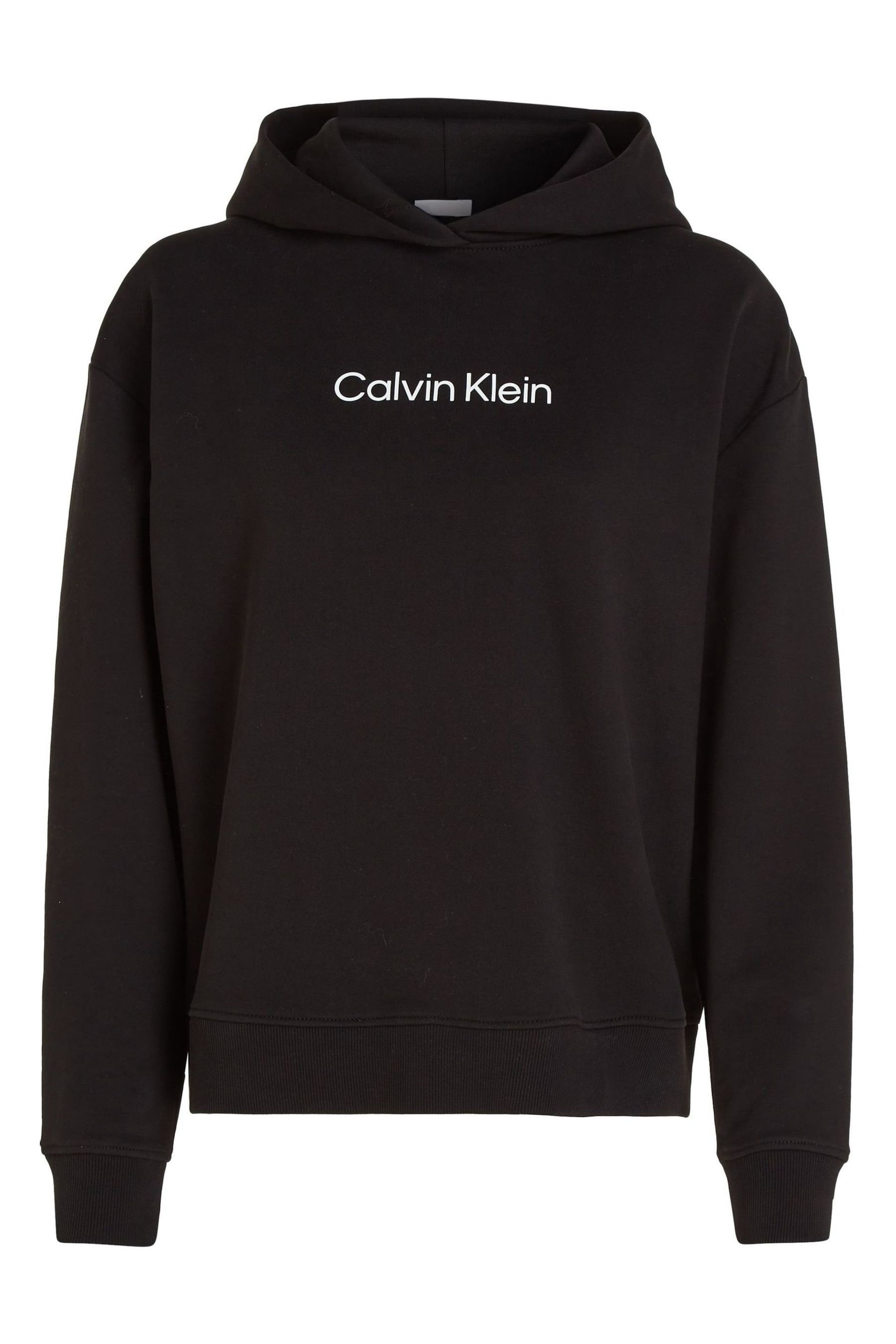 Calvin Klein Black Hero Logo Hoodie - Image 3 of 5