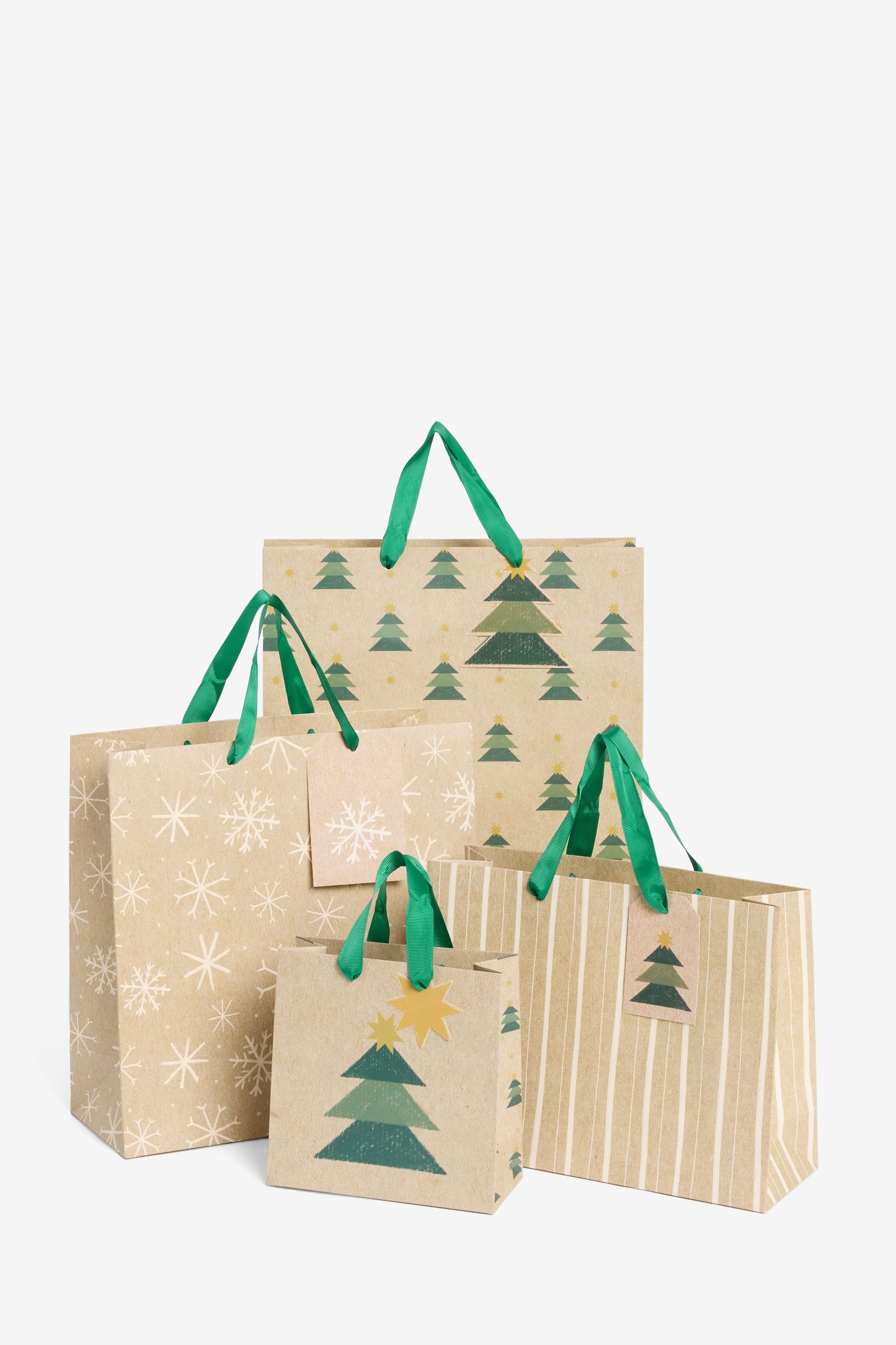 Buy Craft Trees Christmas 4 Pack Gift Bags from the Next UK online shop
