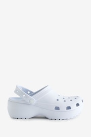 Crocs Grey Classic Platform Clogs - Image 1 of 1