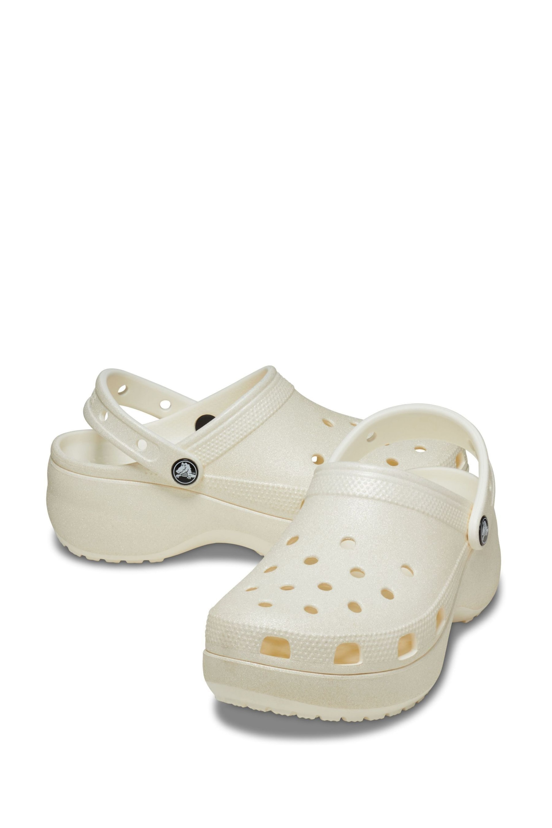 Crocs Classic Platform Glitter Clogs - Image 2 of 8