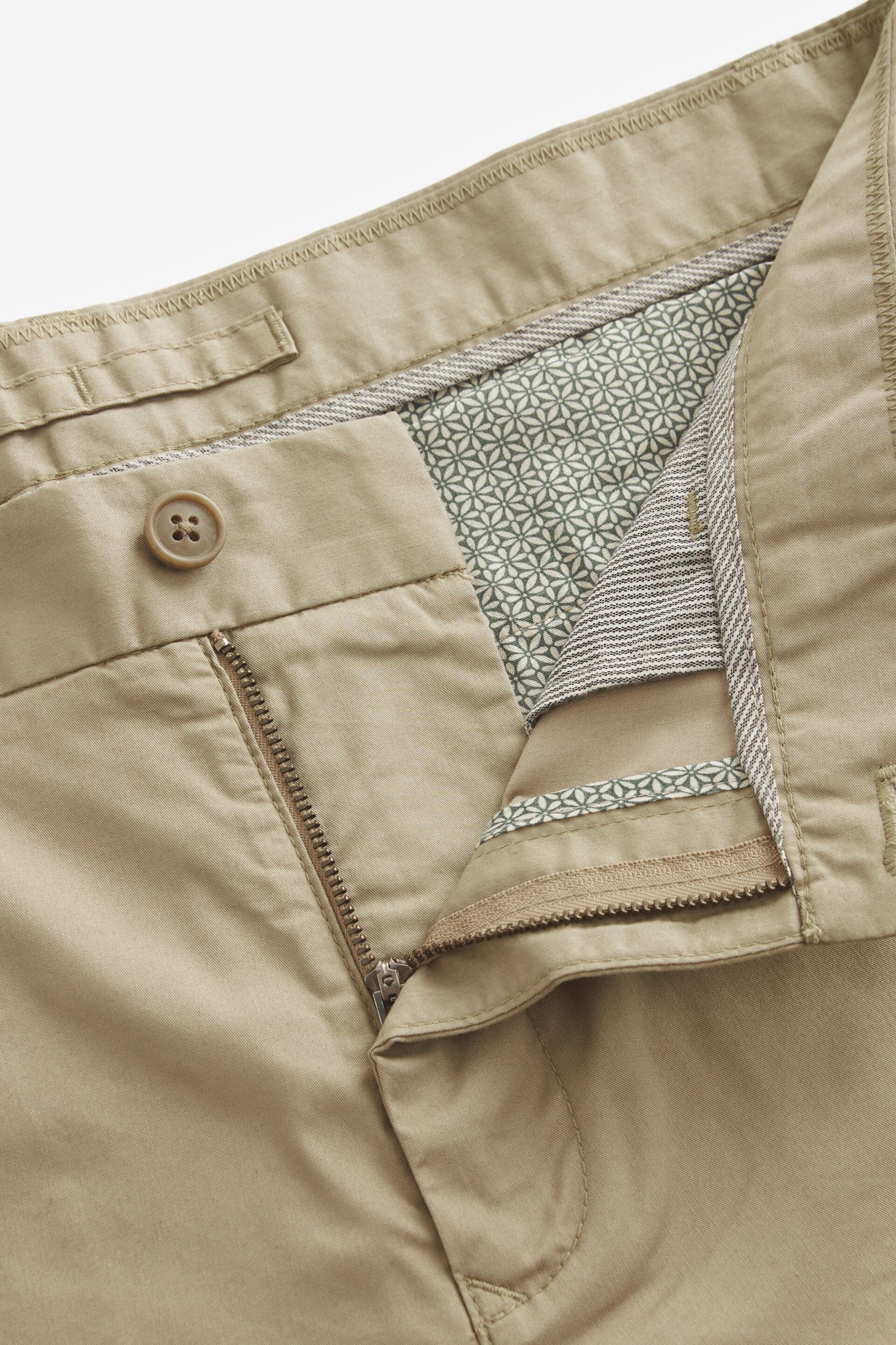 Stone Straight Lightweight Stretch Chino Trousers - Image 8 of 9