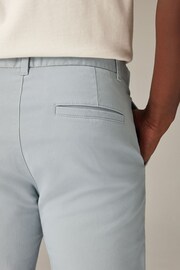 Light Blue Slim Fit Stretch Chinos Trousers - Image 5 of 9