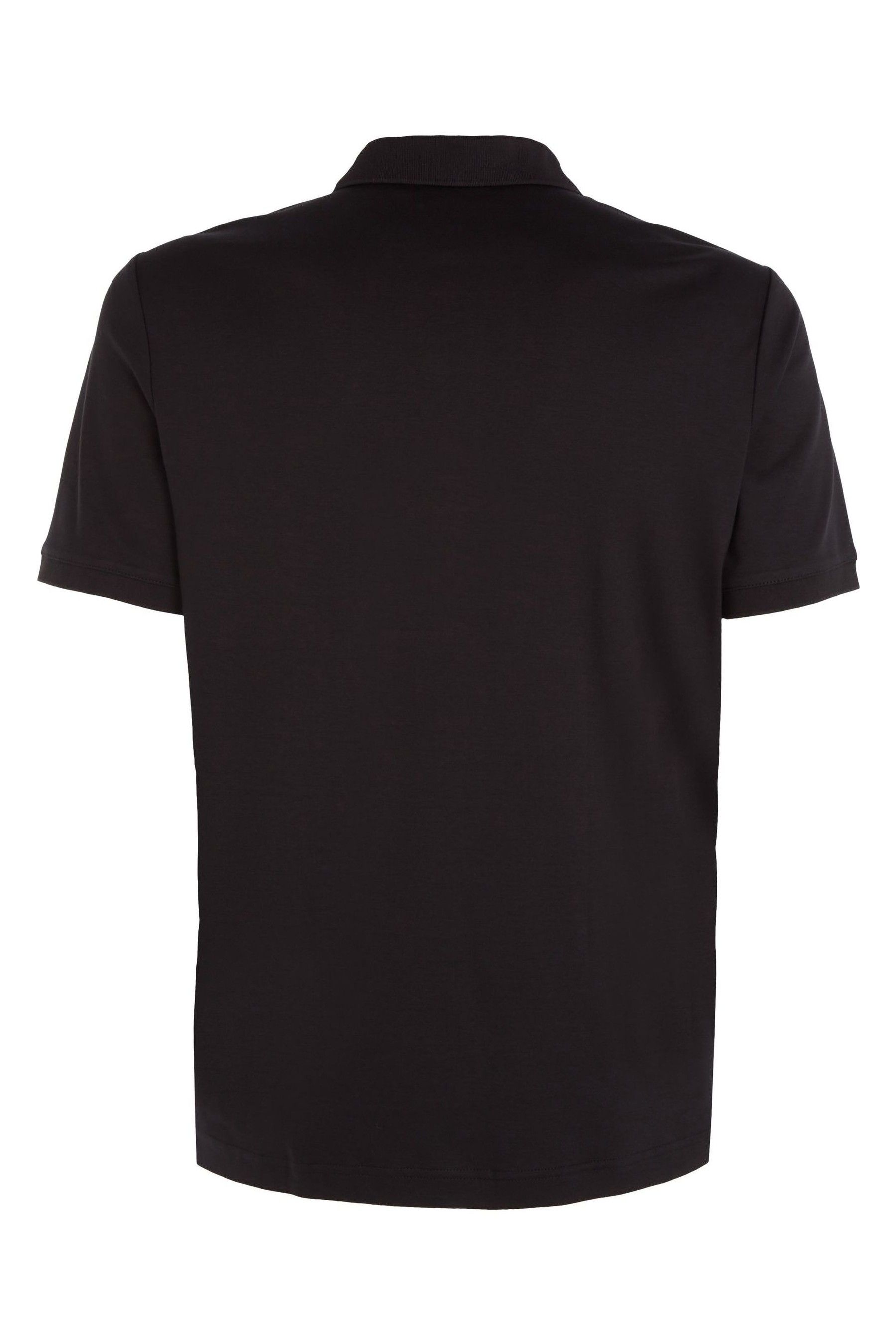 Calvin Klein Black Slim Essential Smooth Cotton 100 Cotton Polo Shirt