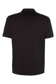 Calvin Klein Black Slim Essential Smooth Cotton Polo Shirt - Image 5 of 5