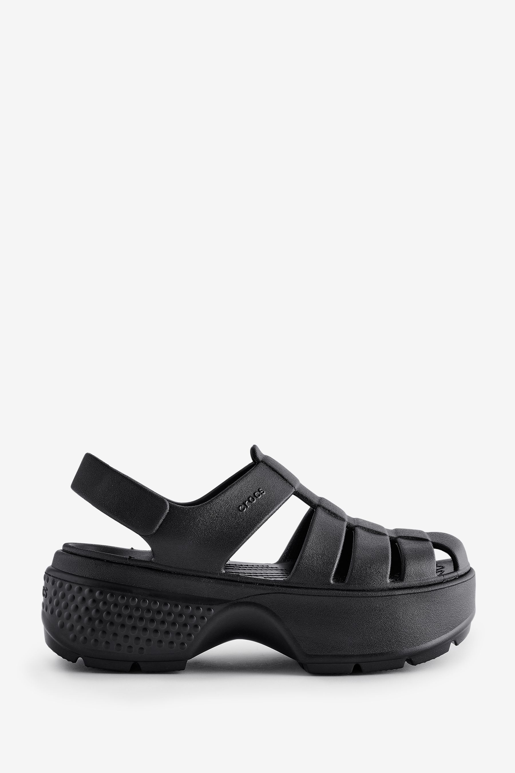 Crocs Black Stomp Fisherman Sandals