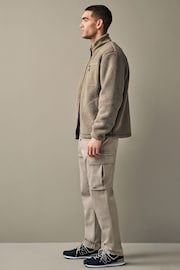 Light Stone Regular Fit Cargo Trousers - Image 3 of 6