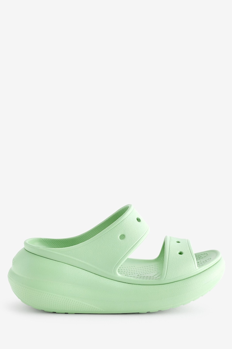 Crocs Green Classic Crush Sandals - Image 1 of 6