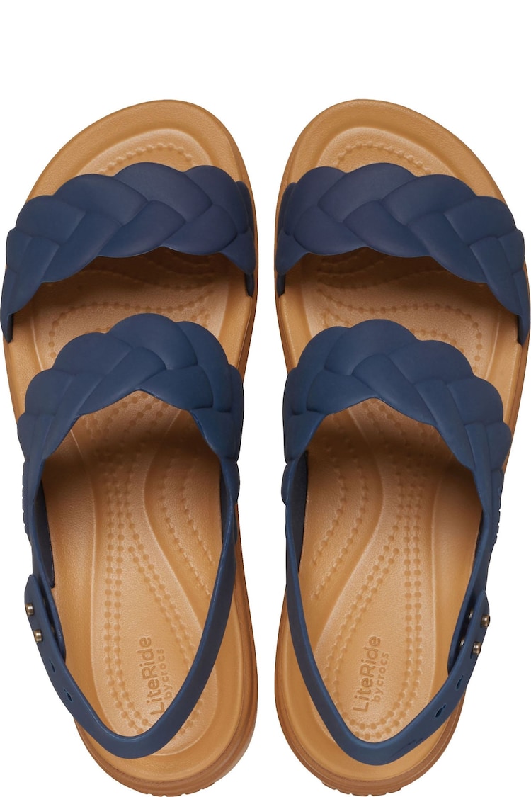 Crocs Navy Brooklyn Woven Sandals - Image 7 of 7