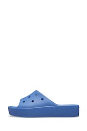 Crocs Blue Classic Platform Slide Sandals - Image 6 of 7