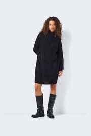 NOISY MAY Black High Neck Knitted Jumper Dress - Image 2 of 6