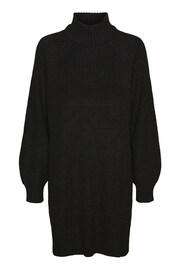 NOISY MAY Black High Neck Knitted Jumper Dress - Image 6 of 6