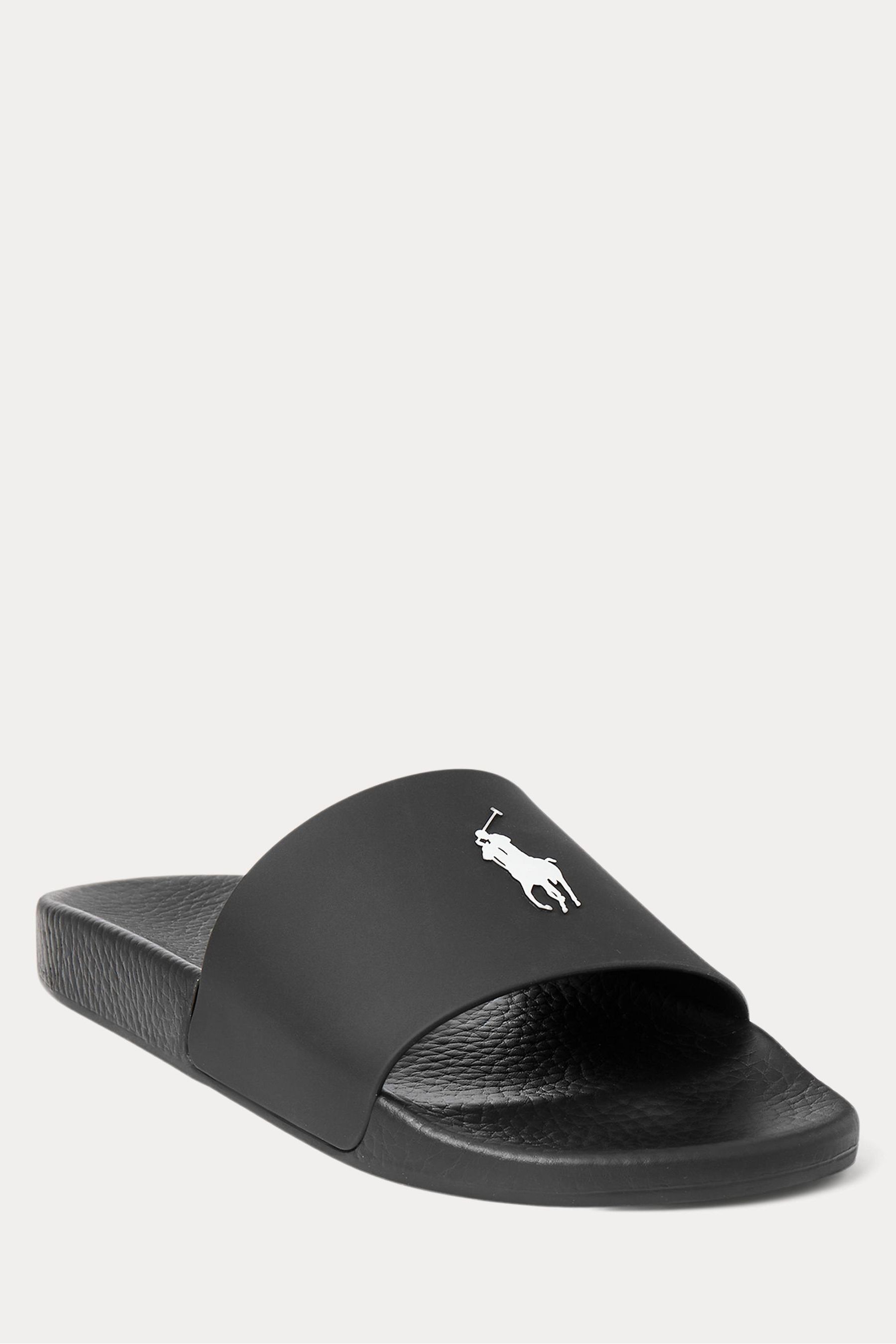 Ralph lauren sliders grey discount