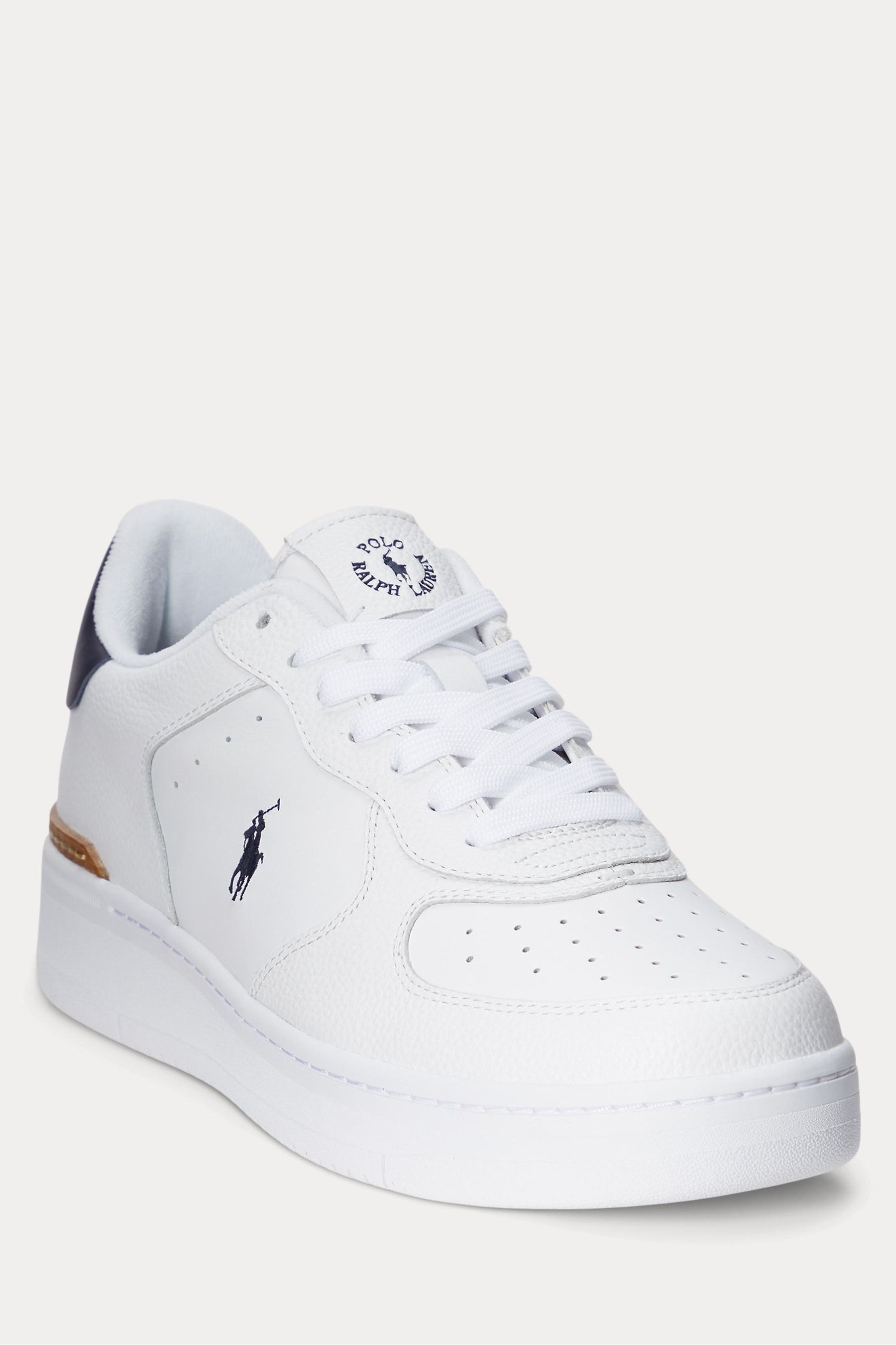 Buy Polo Ralph Lauren Masters Court Leather Trainers from Next Luxembourg