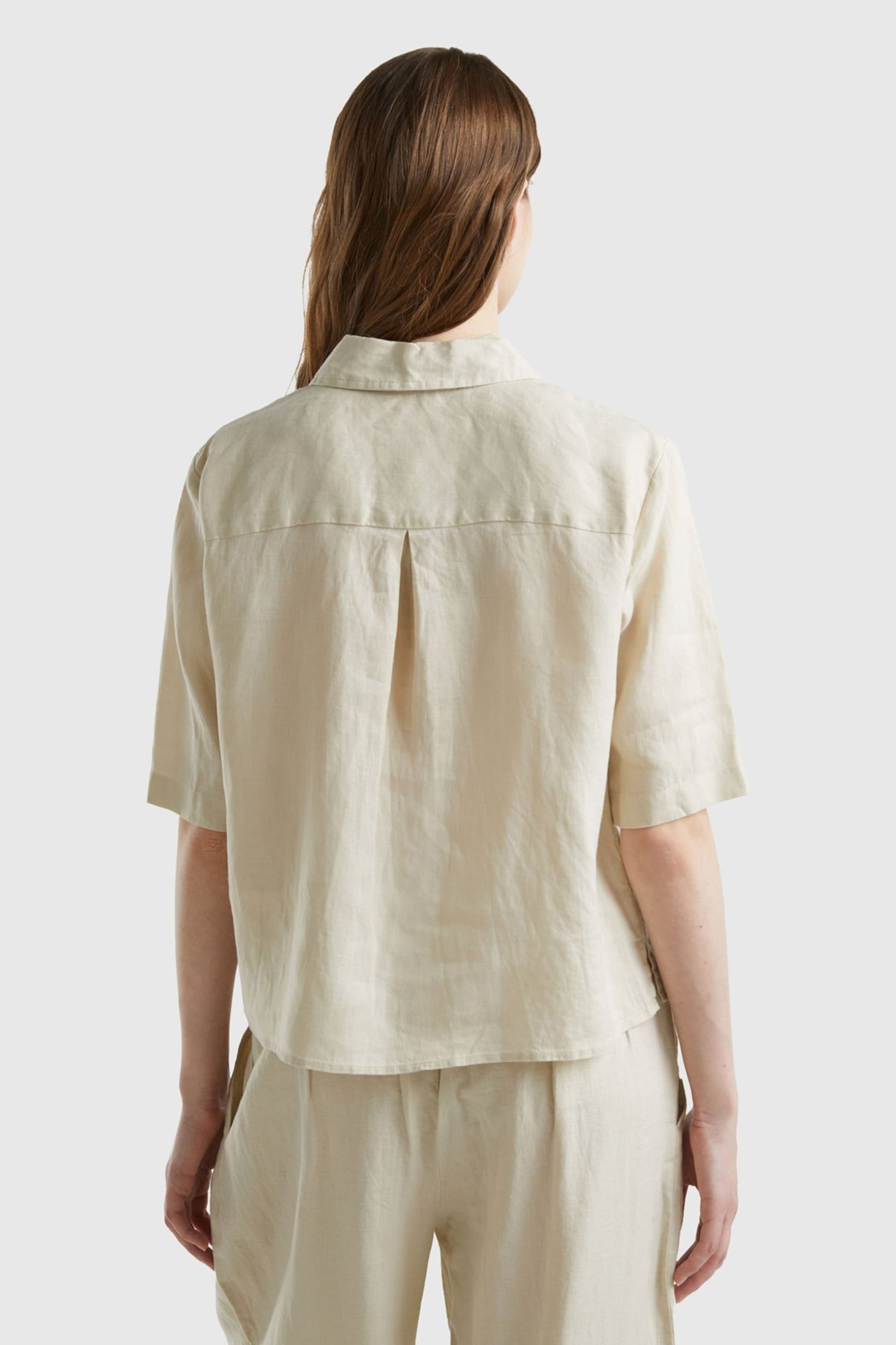 Benetton Linen Shirt - Image 2 of 3