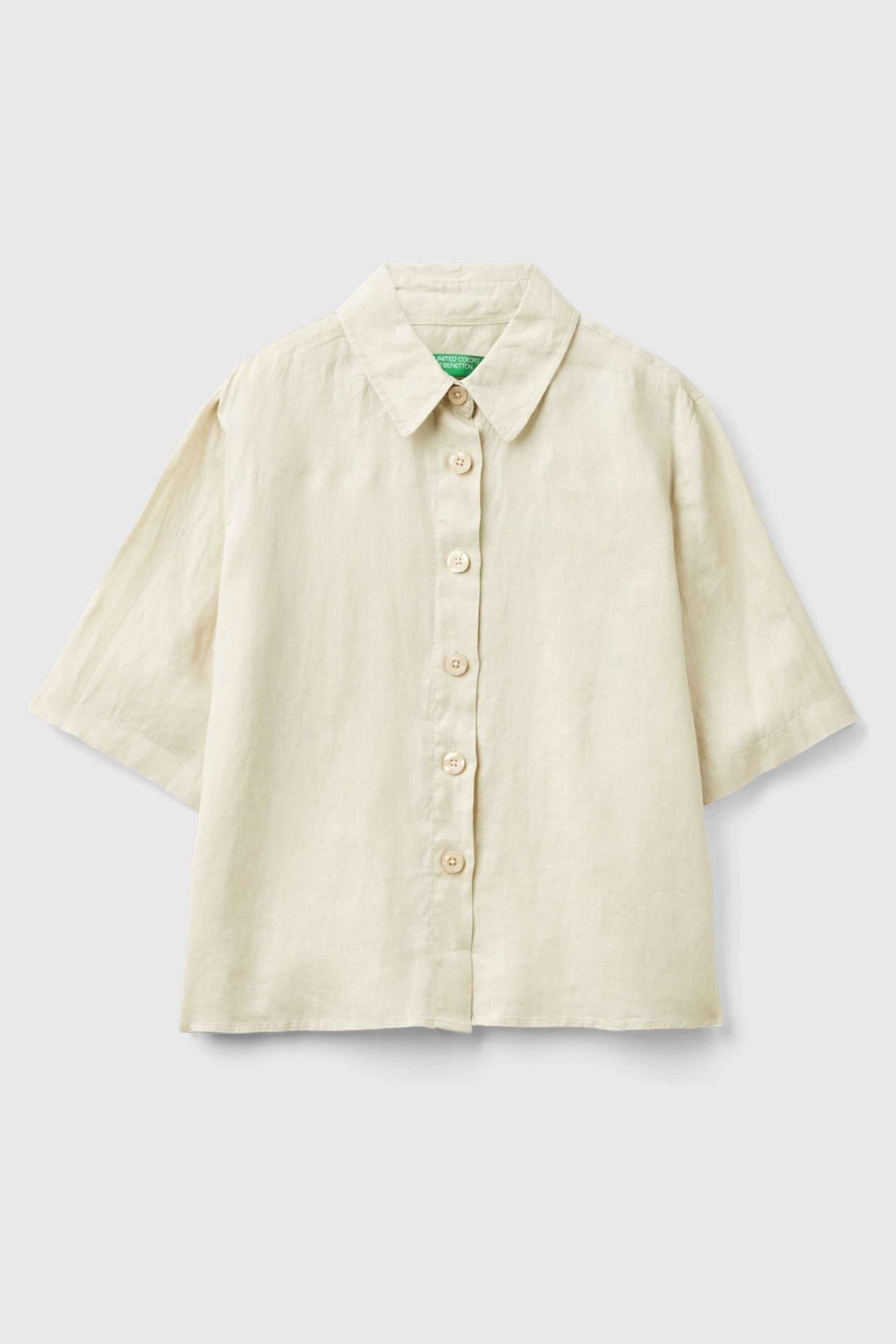 Benetton Linen Shirt - Image 3 of 3