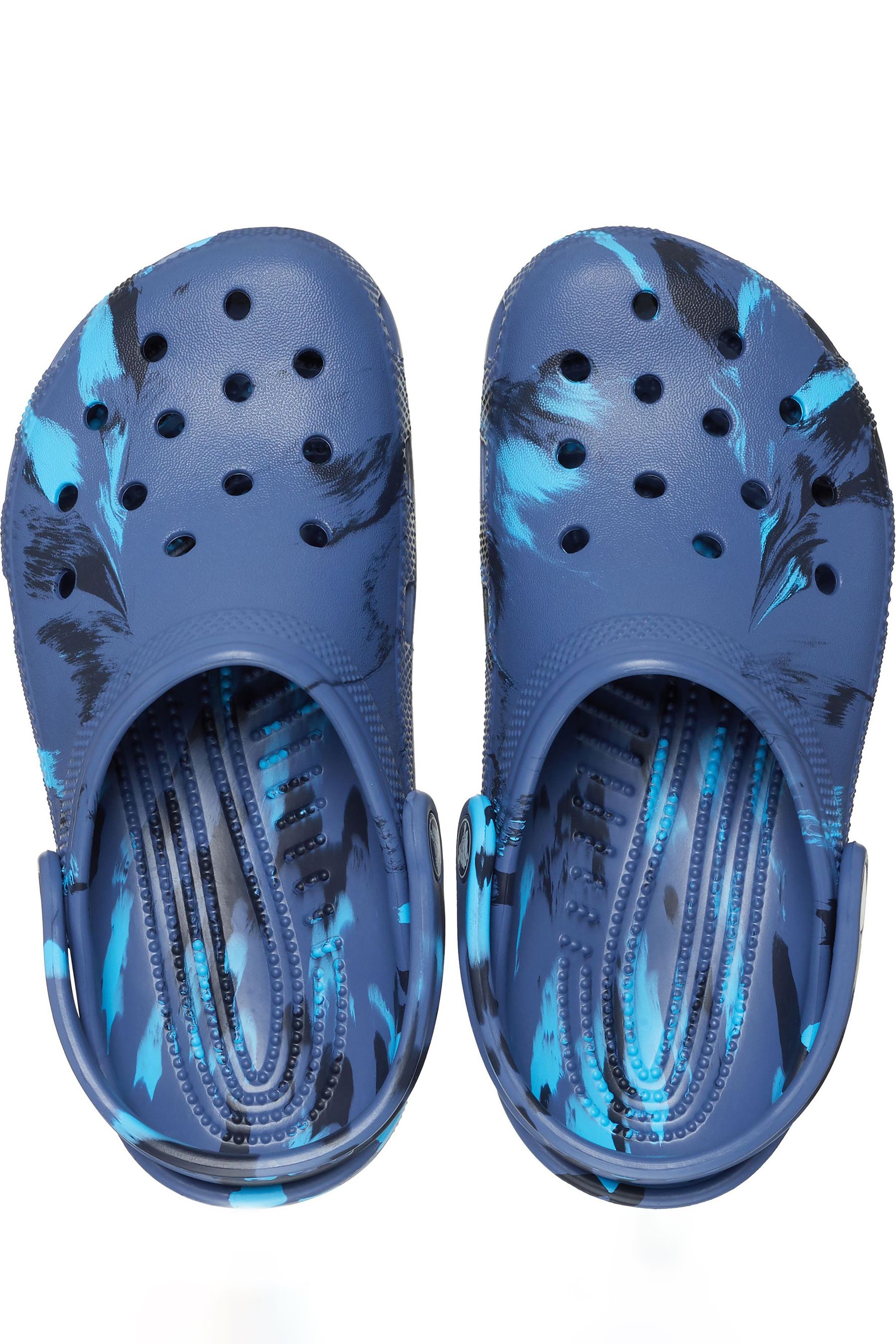 Buy Crocs Blue Classic Kids Marbled Clogs from Next Luxembourg