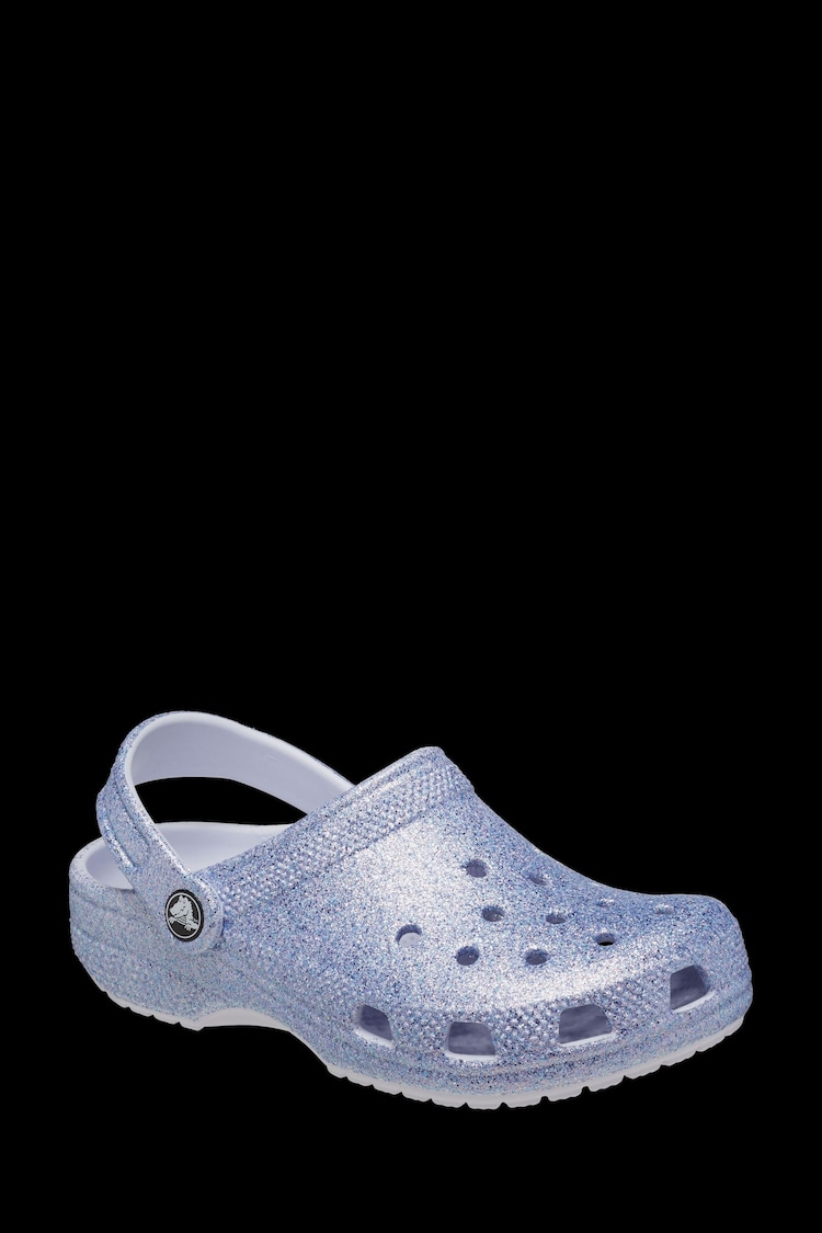 Crocs Light Purple Classic Toddler Glitter Clogs - Image 8 of 8