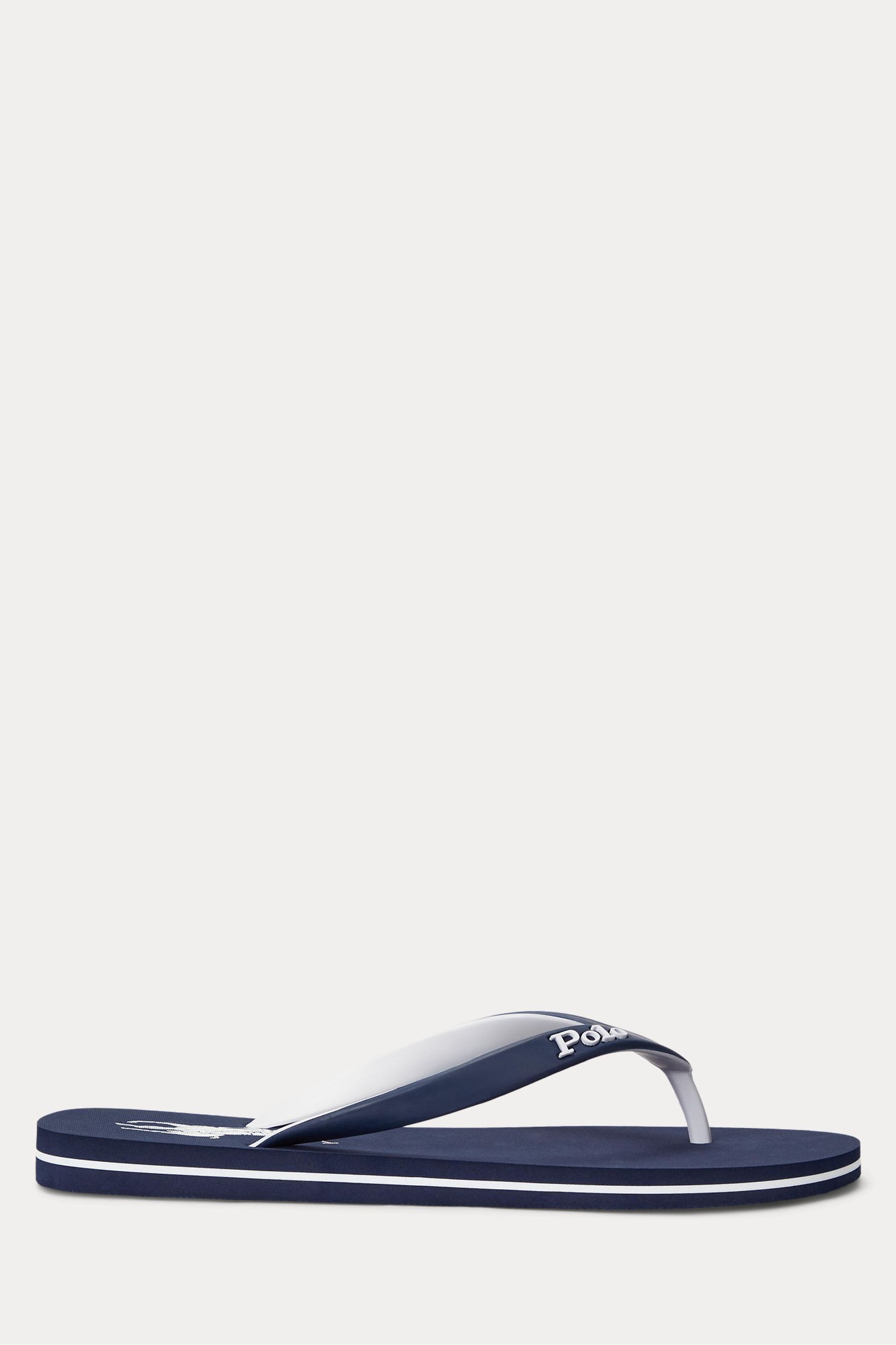 Ralph lauren black flip flops hot sale