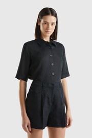 Benetton Linen Shirt - Image 1 of 4