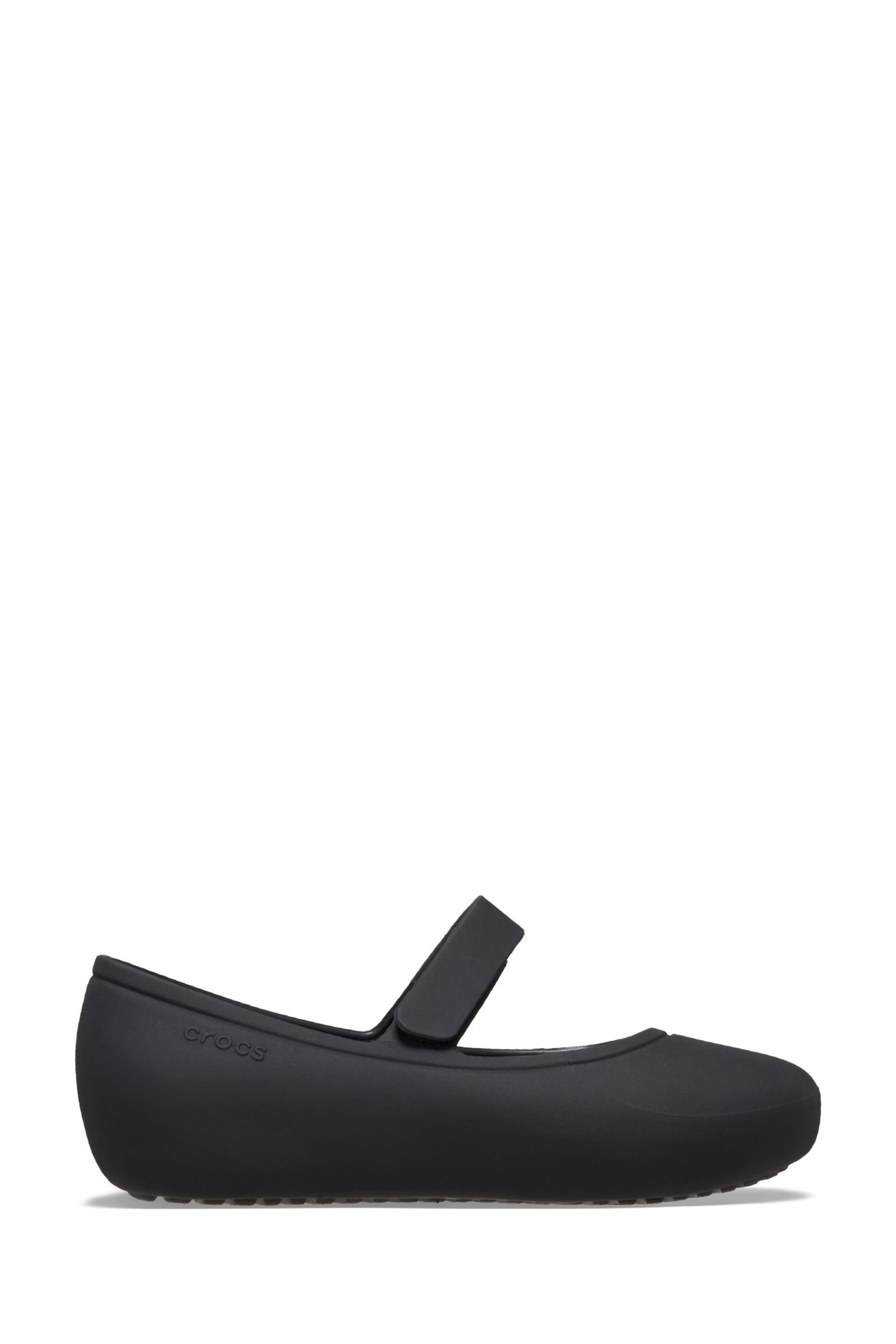 Crocs Brooklyn Mary Jane Toddler Flat Black Shoes - Image 1 of 7