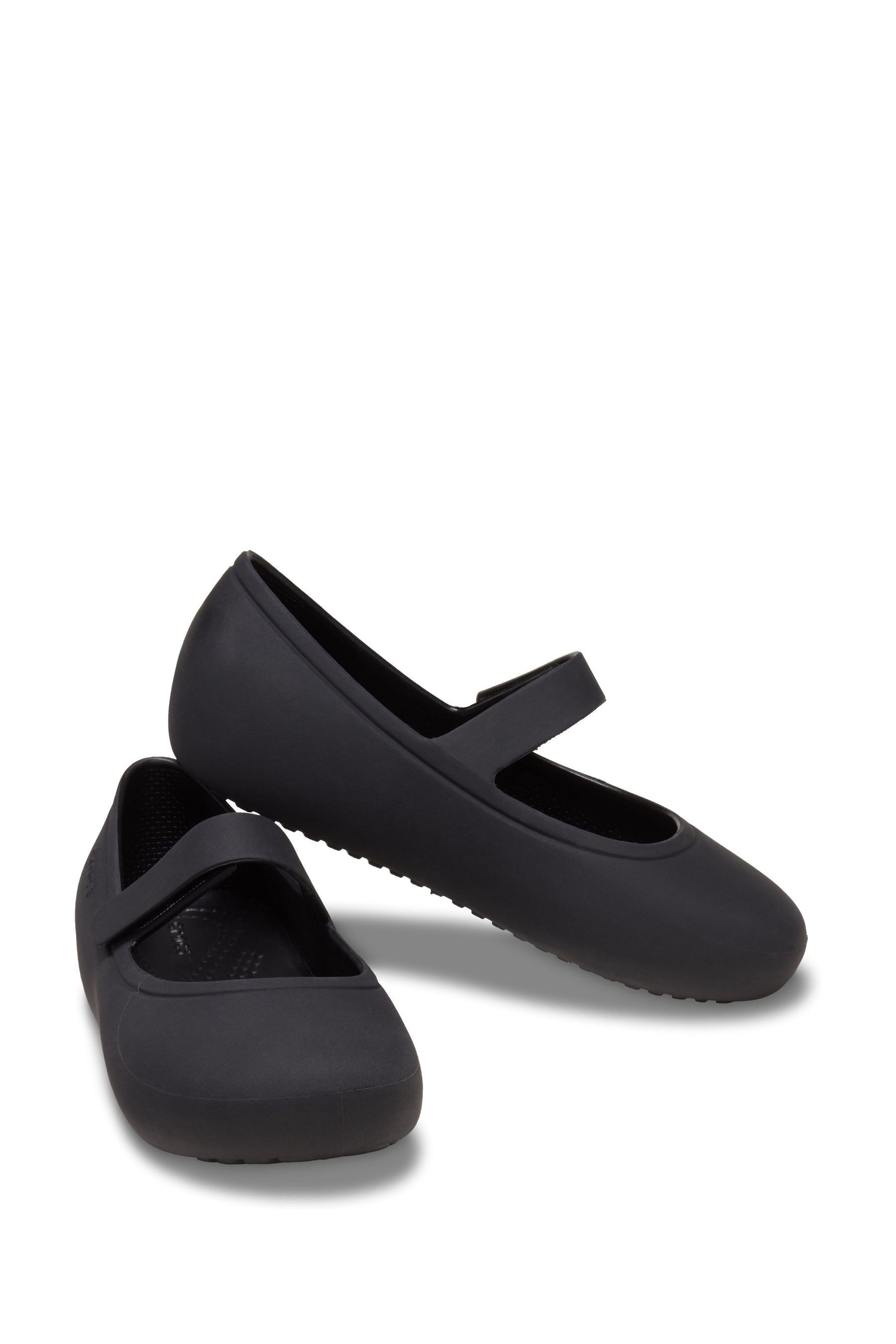 Buy Crocs Black Brooklyn Mary Jane Toddler Flat Shoes from Next Luxembourg