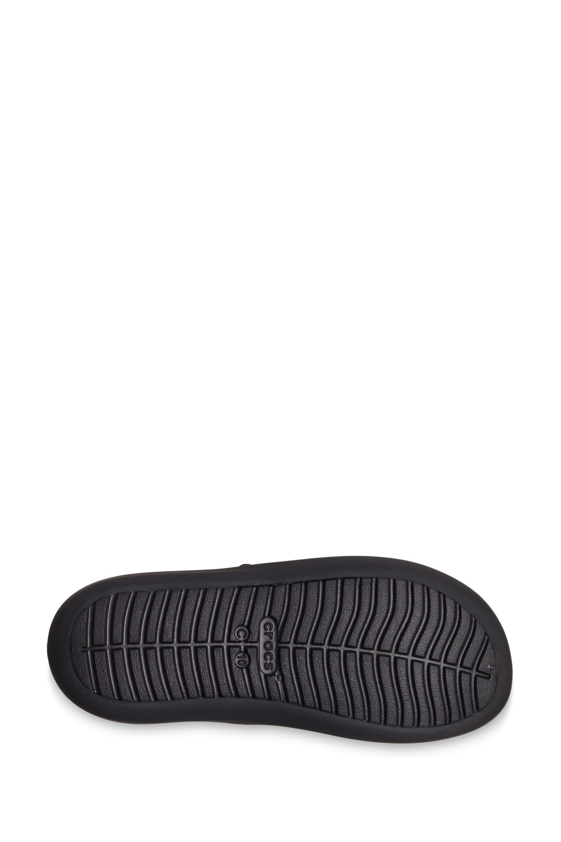 Crocs Brooklyn Mary Jane Toddler Flat Black Shoes - Image 6 of 7