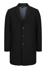 JACK & JONES Black Tailored Smart Wool Coat - Image 5 of 5