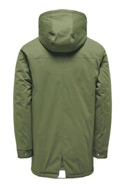 Only & Sons Green Parka Coat - Image 7 of 7