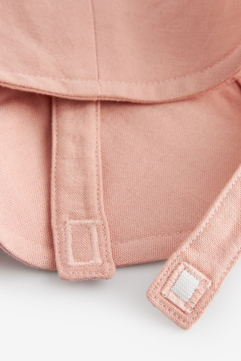 Pink Wide Brim Baby Sun Hat (0mths-2yrs) - Image 2 of 3