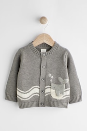Grey Whale Baby Cardigan (0mths-2yrs) - Image 1 of 10