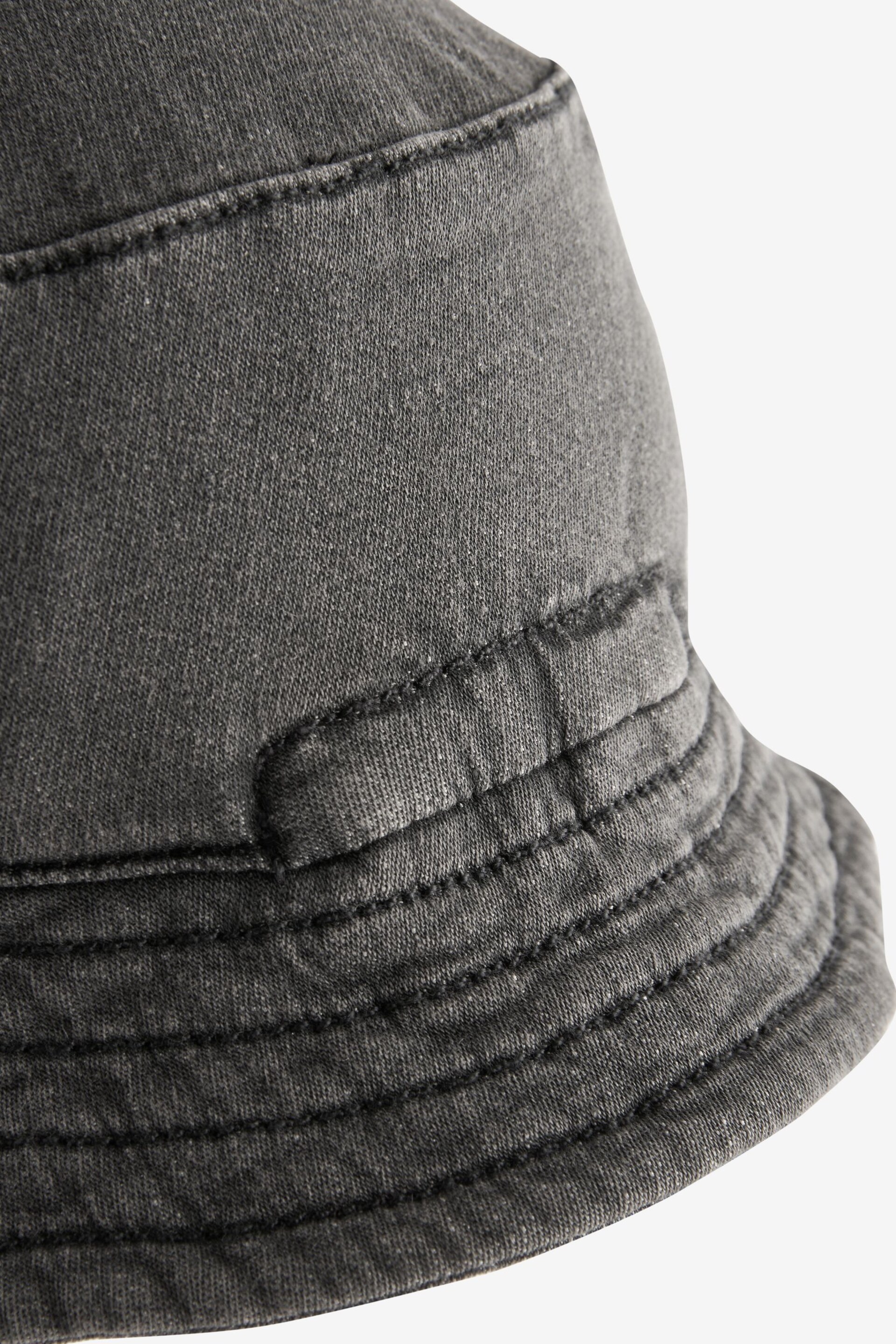 Charcoal Grey Baby Bucket Hat (0mths-2yrs) - Image 2 of 2