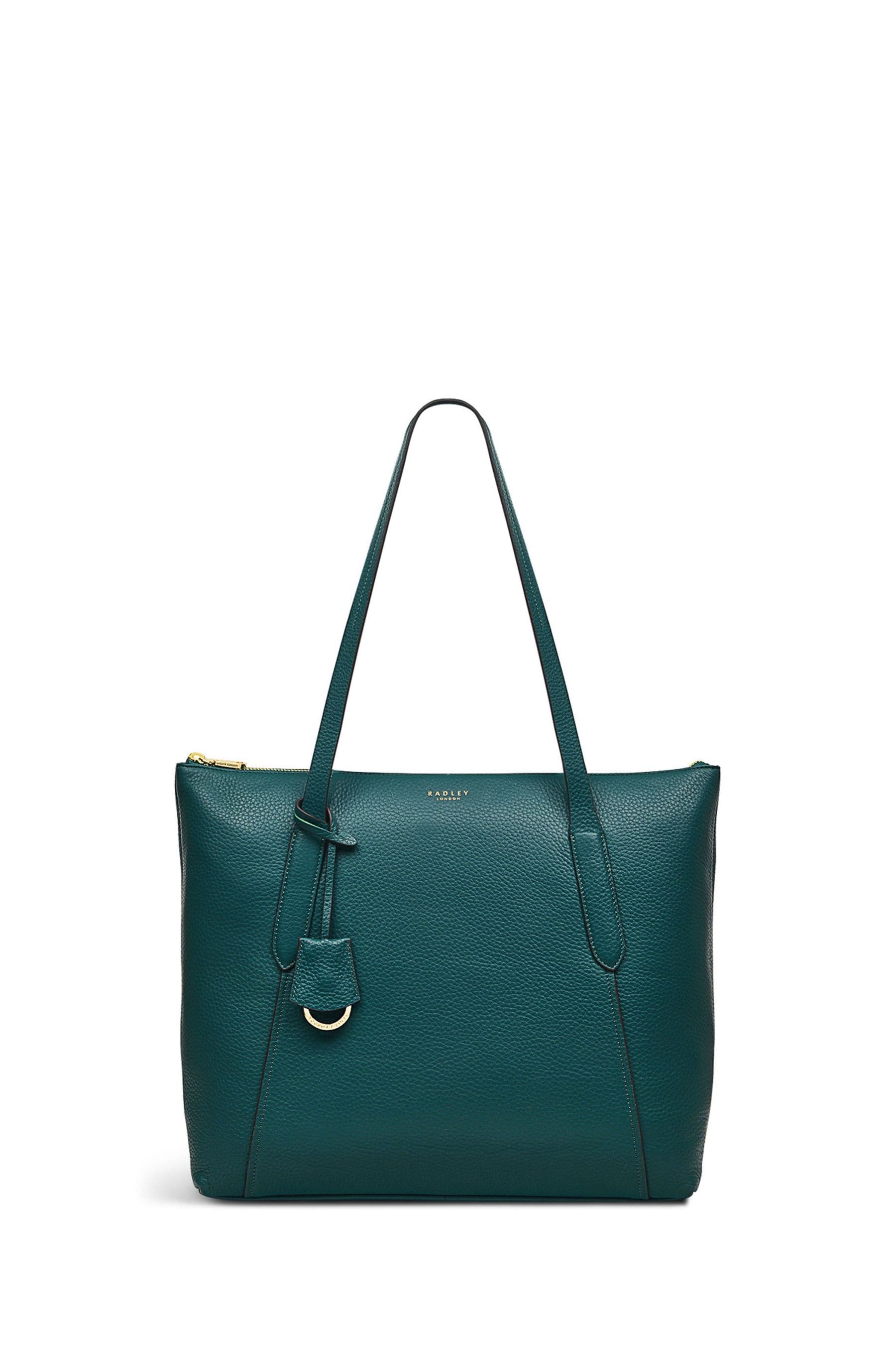 Radley London Large Green Wood Street 2.0 Zip Top Tote Bag